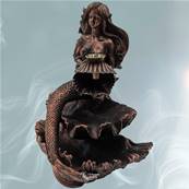 Fontaine à Encens Backflow Brûle encens - Sirène Coloris Bronze